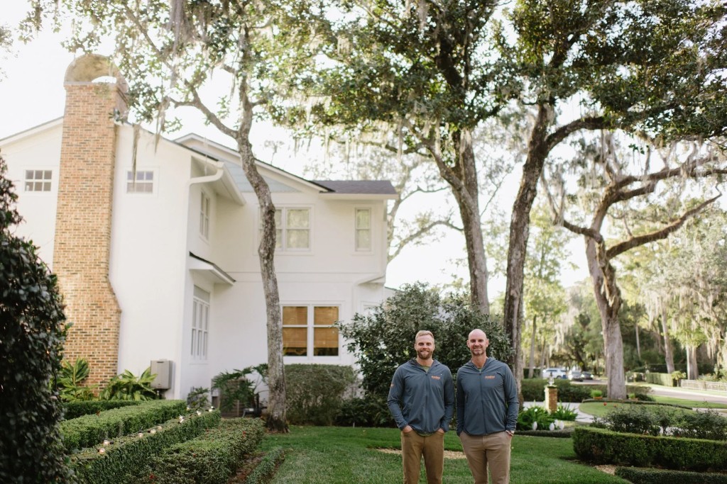 The Panther Pest Control team outside a Central Florida home